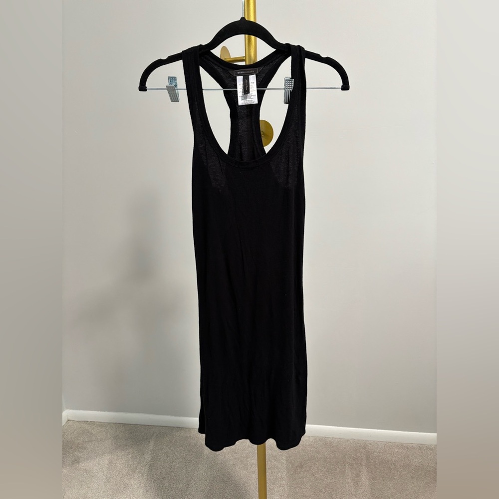 BCBGMaxAzria Black Ribbed Dress